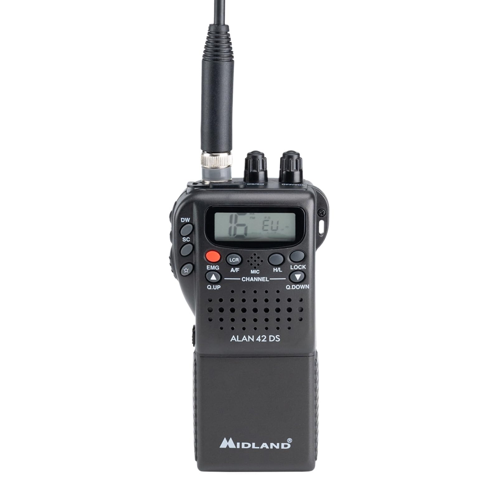 Midland Alan 42 DS Portable CB Radio Transceiver - AM/FM Multi-Band Walkie Talkie for EU Countries | Emergency Communication, Trucking & Outdoor Adventures
