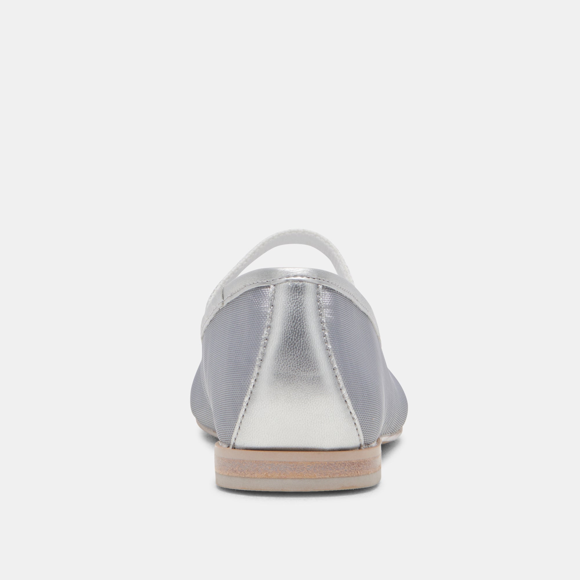 Cadel Women's Silver Mesh Ballet Flats - Comfortable & Stylish Shoes for Work, Casual Wear & Dance