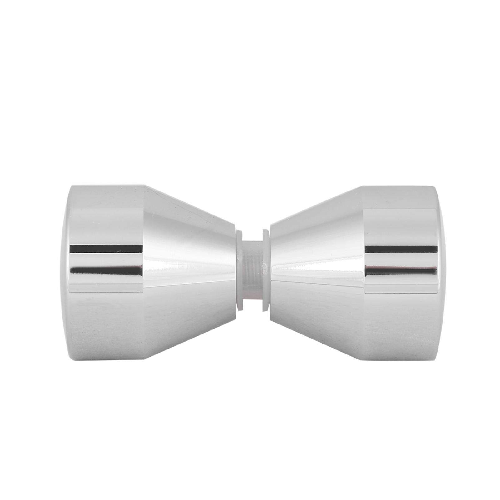 Chrome Shower Door Knob - Aluminum Alloy Pull Handle for Bathroom Glass Doors - Home & Hotel Use