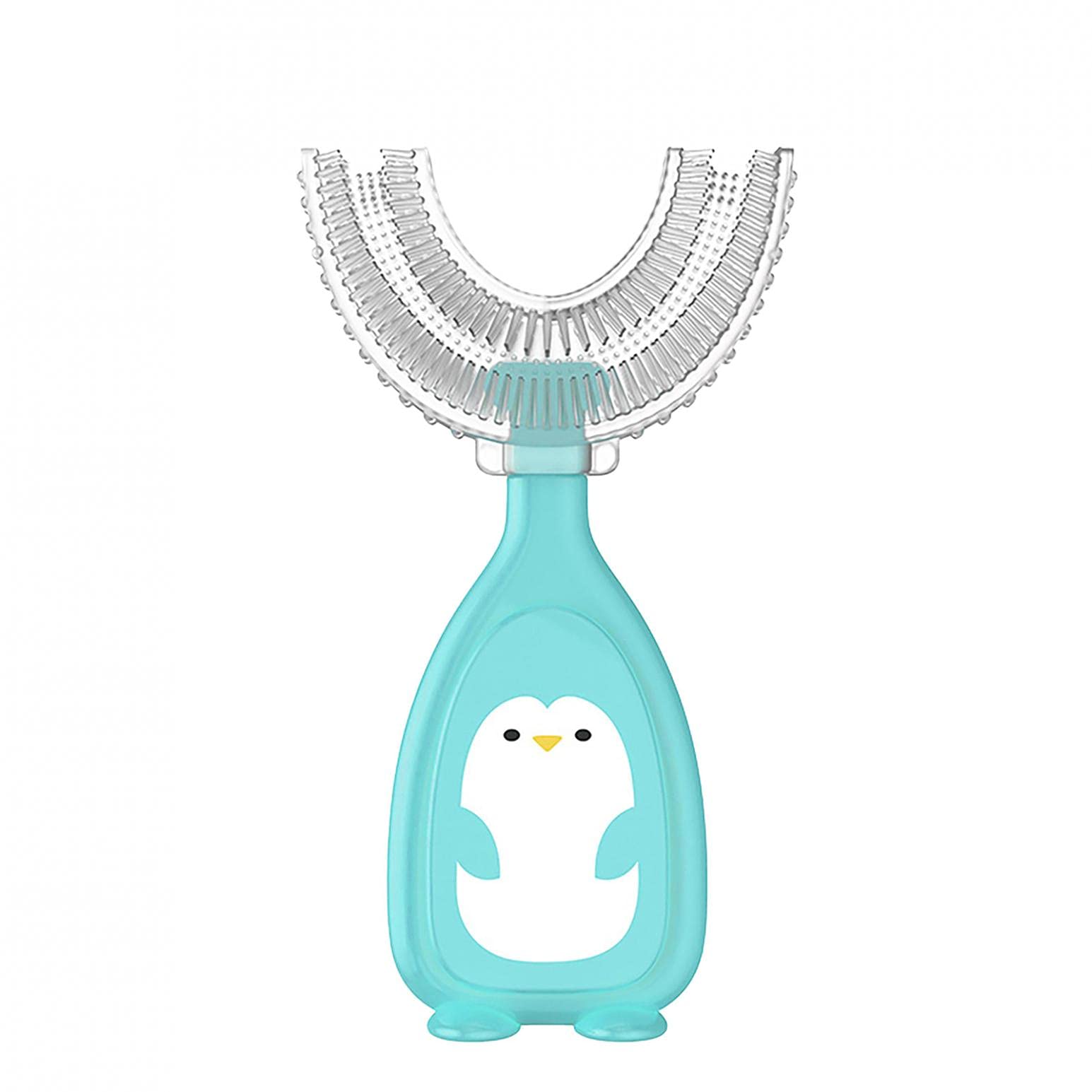Kids U-Shaped Toothbrush for Ages 2-12 | Soft Silicone Brush Heads | Gentle Teeth Whitening & Gum Massage Tool | Fun & Effective Oral Care for Toddlers & Children | Perfect for Morning & Nighttime Brushing Routines