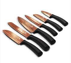 Premium Berlinger Haus 6-Piece Knife Set - Black Rose Gold Stainless Steel Kitchen Knives with Ergonomic Handles | Sharp Chef Knives for Cooking, Slicing & Food Prep | Perfect Gift for Home Chefs & Cooking Enthusiasts
