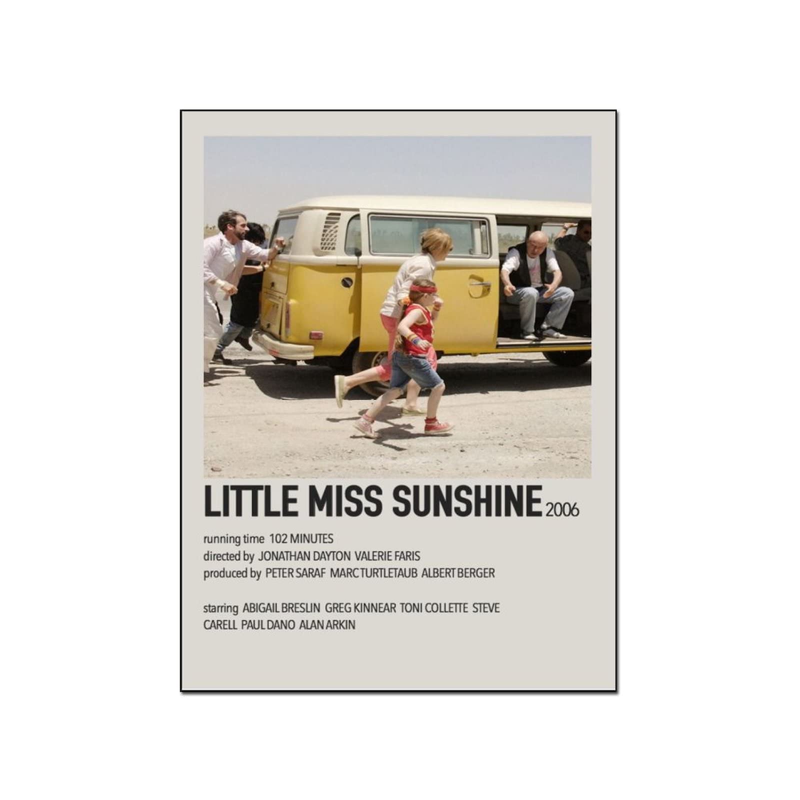 Little Miss Sunshine Movie Poster - 8x10 Inch (20x26cm) Wall Art Print for Bedroom Decor, Home Theater & Office - Premium Quality Framed Wall Decoration & Gift Idea for Film Lovers
