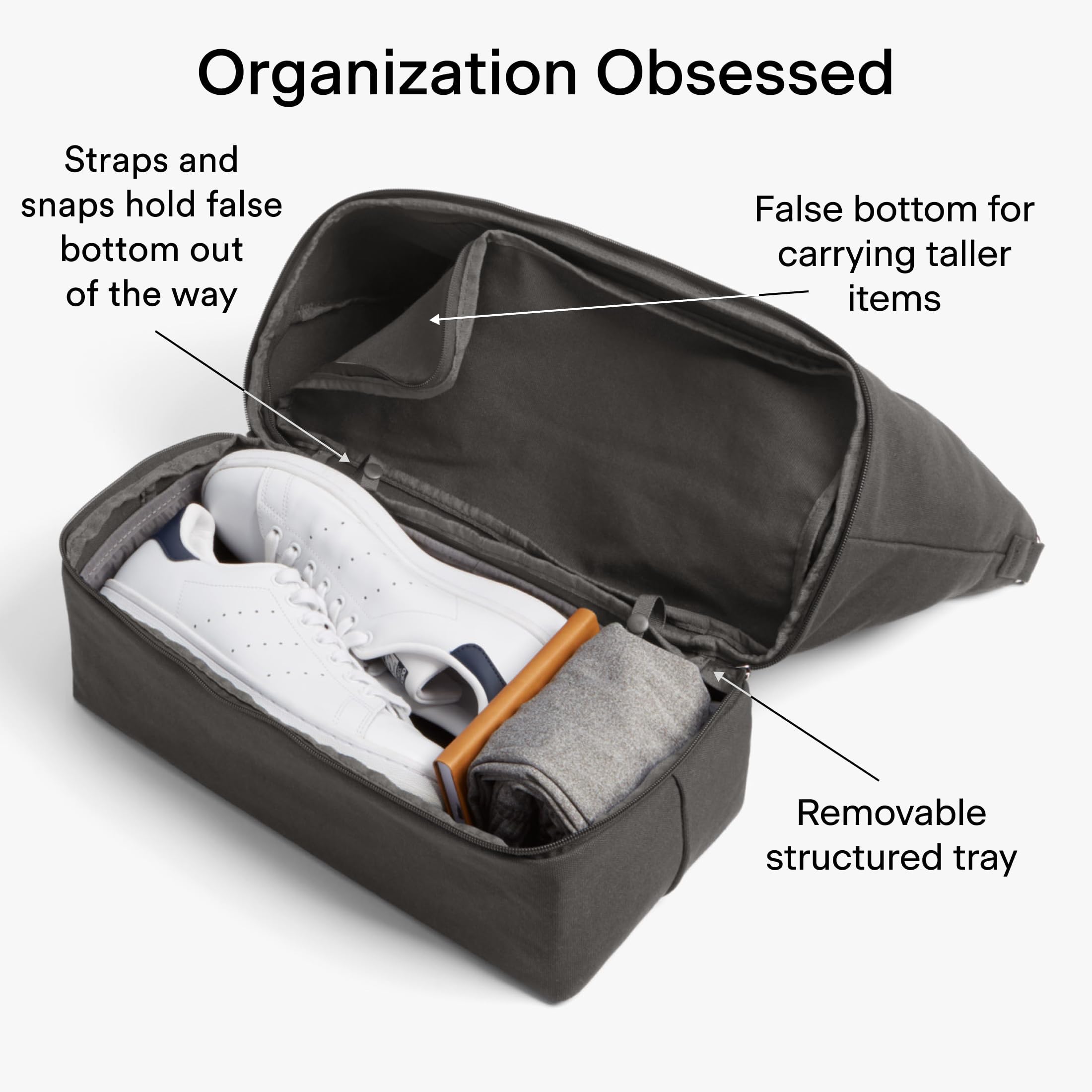 Lo & Sons Catalina Deluxe Tote Bag - Large Canvas Travel & Everyday Purse with Shoe Compartment, Luggage Sleeve & Comfortable Padded Strap | Perfect for Work, Gym, Weekend Getaways & Airplane Carry-On