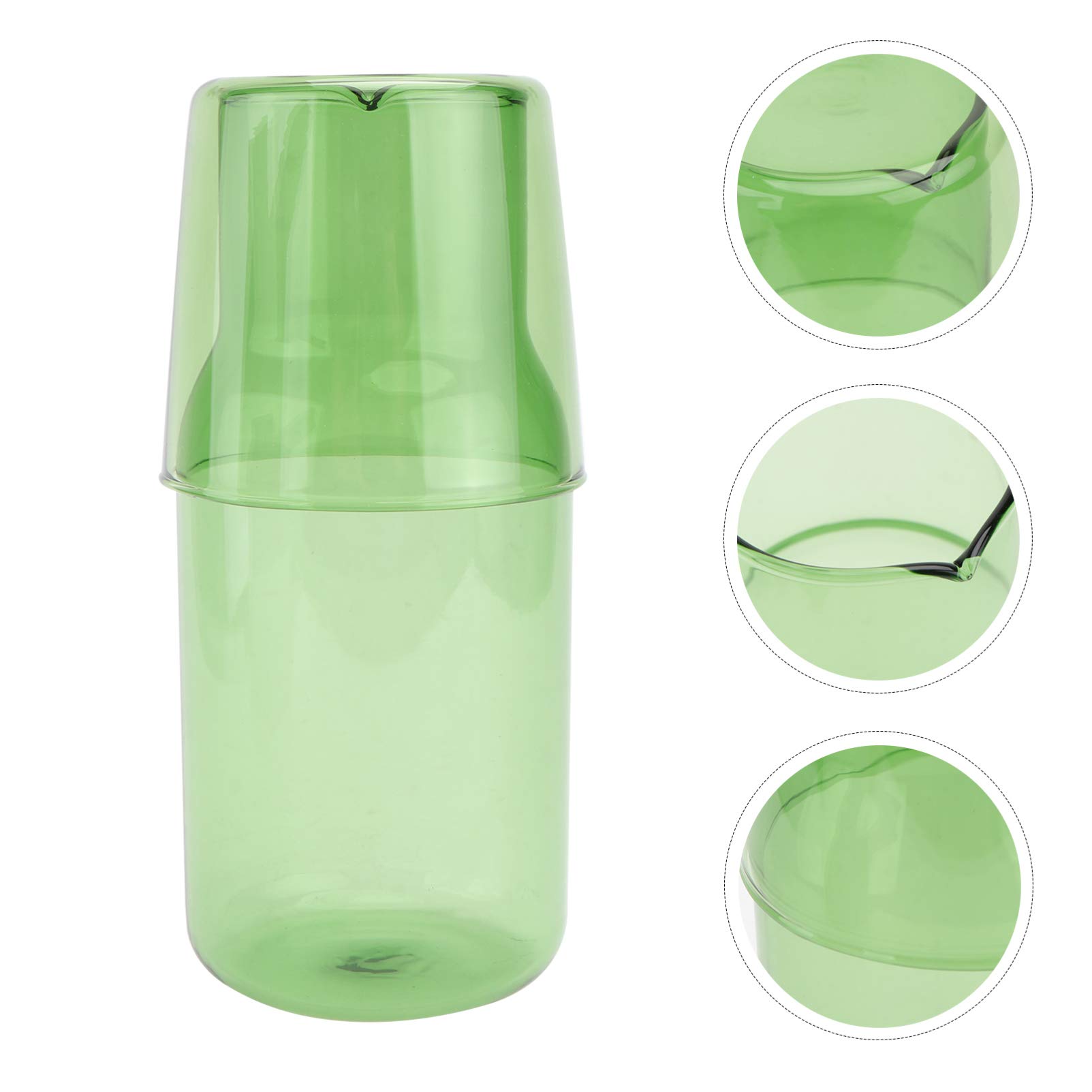 Clear Glass Water Tumbler Set - 2 Pack Insulated Drinking Glasses for Bedside, Bar & Travel | Perfect for Water, Wine, Coffee & Creamer | Nightstand, Office & Outdoor Use