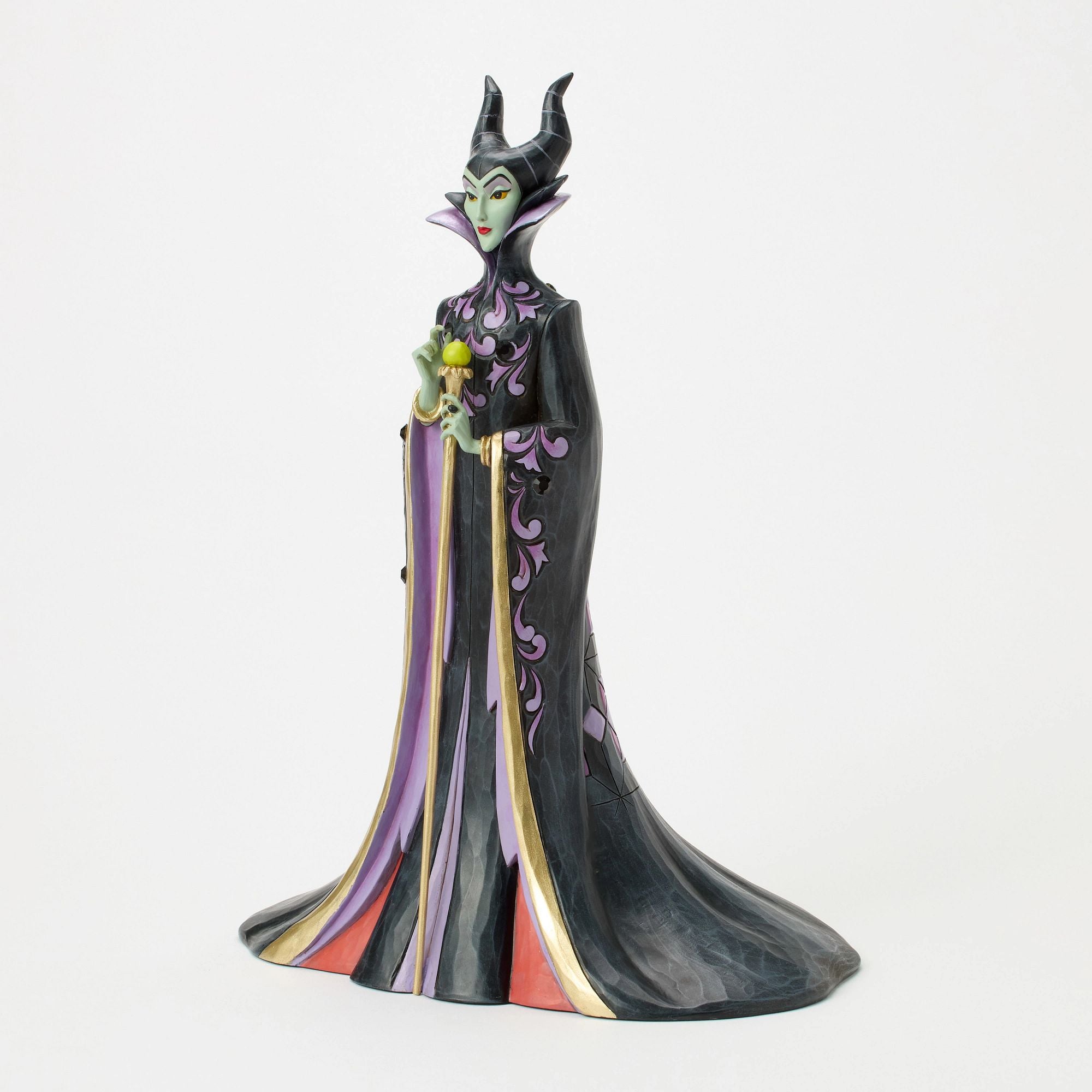 Maleficent Deluxe Cosplay Costume for Adults - Elegant Gothic Dress with Horn Headband - Perfect for Halloween, Cosplay, and Themed Parties