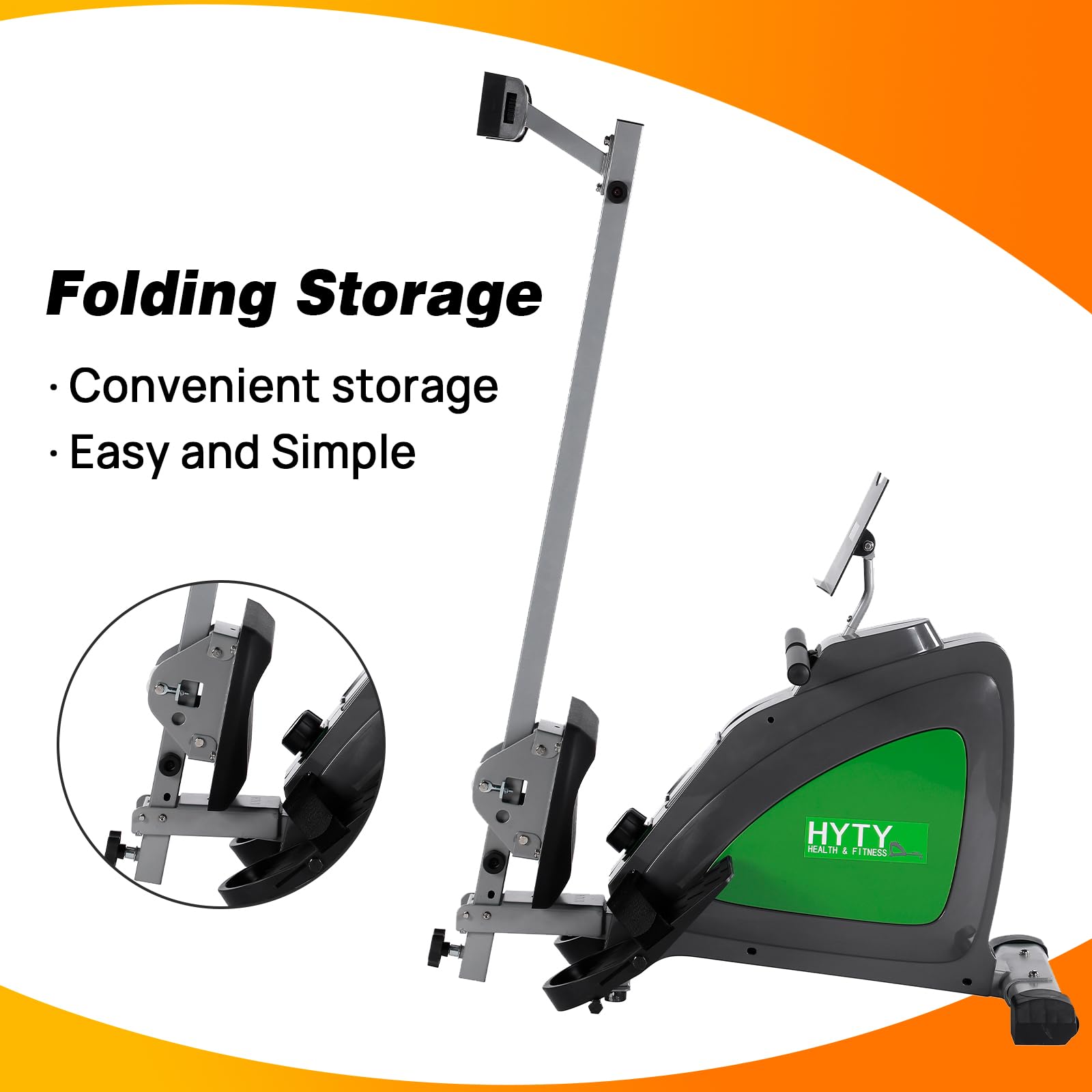 Magnetic Rowing Machine for Home - Foldable 48