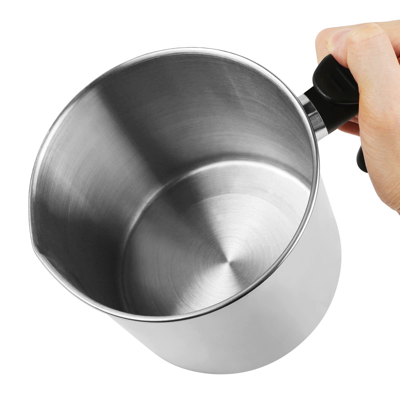 2Lb Double Boiler Wax Melting Pot - Dripless Pouring Spout & Heat-Resistant Handle Candle Making Pitcher for DIY Soy Wax, Beeswax & Candle Crafts - Perfect for Home Candle Making, Gifts & Aromatherapy
