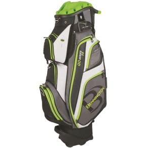 Bennington Quiet Organizer 14 Cart Bag - Lime Green Golf Stand Bag with 14-Way Divider | Perfect for Golfers, Club Protection & Easy Course Access