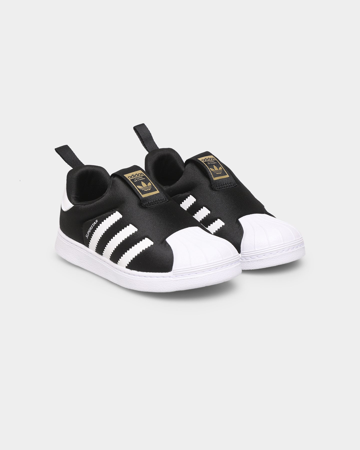 Adidas Kids' Superstar 360 Sneakers - Core Black/Cloud White - Comfortable Casual Shoes for Boys & Girls - Perfect for School, Playground & Everyday Wear