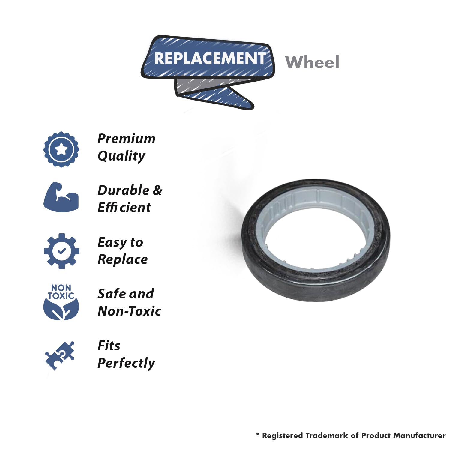 Oreck LW100 Vacuum Rear Wheel Replacement - for Home Cleaning