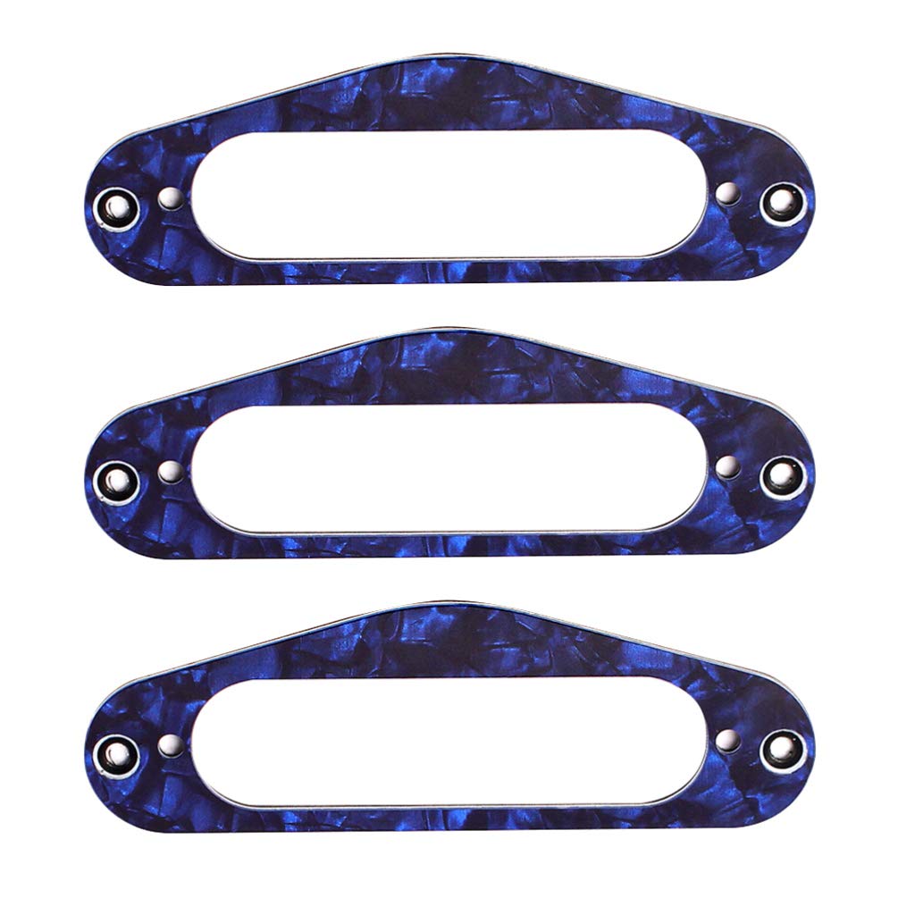 EXCEART 3-Piece Single Coil Guitar Pickup Frame Set - Replacement Plate Ring for Electric Guitars - Perfect for DIY Guitar Upgrades, Repairs, and Custom Modifications
