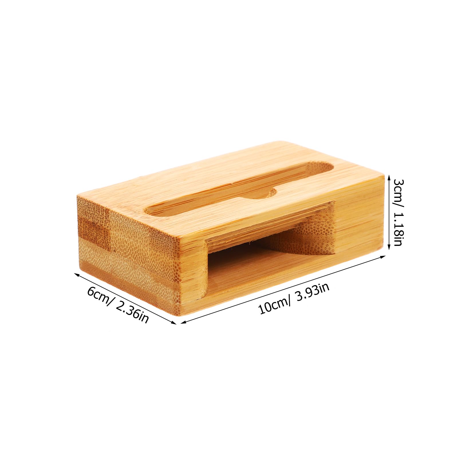 NUOBESTY Universal Wooden Phone Stand with Loudspeaker - Amplifies Sound for iPhone, Samsung, Android - Perfect for Home, Office, and Travel Use