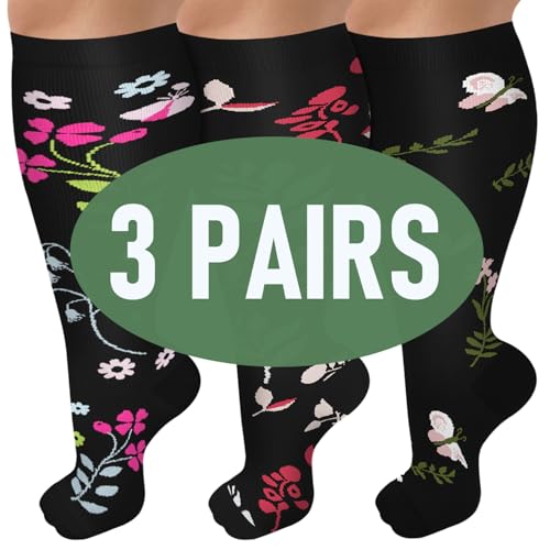 015-3 Pack Black Flowers