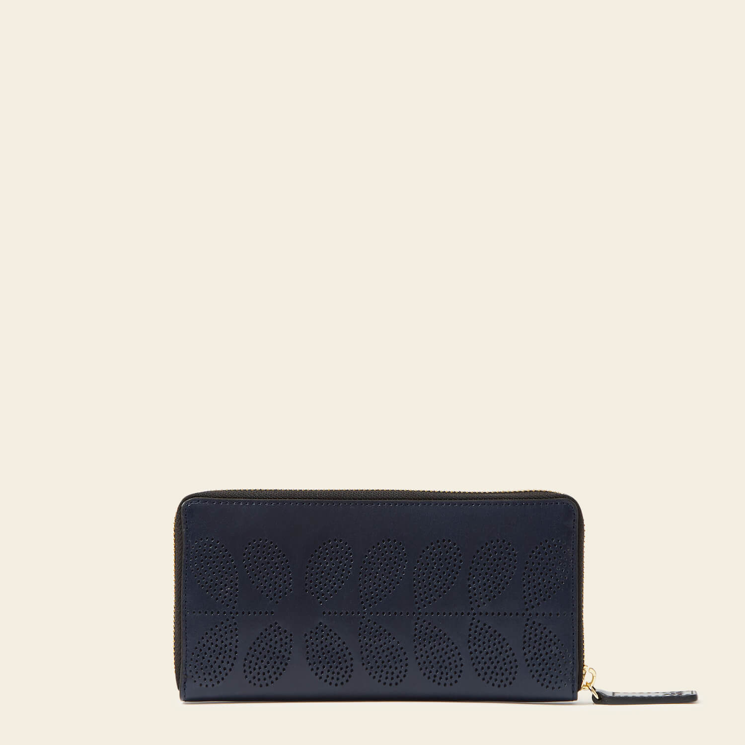 Forget Me Not Wallet - Navy Blue Floral Design with Punched Flower Details | Perfect for Everyday Use, Travel, and Gifts