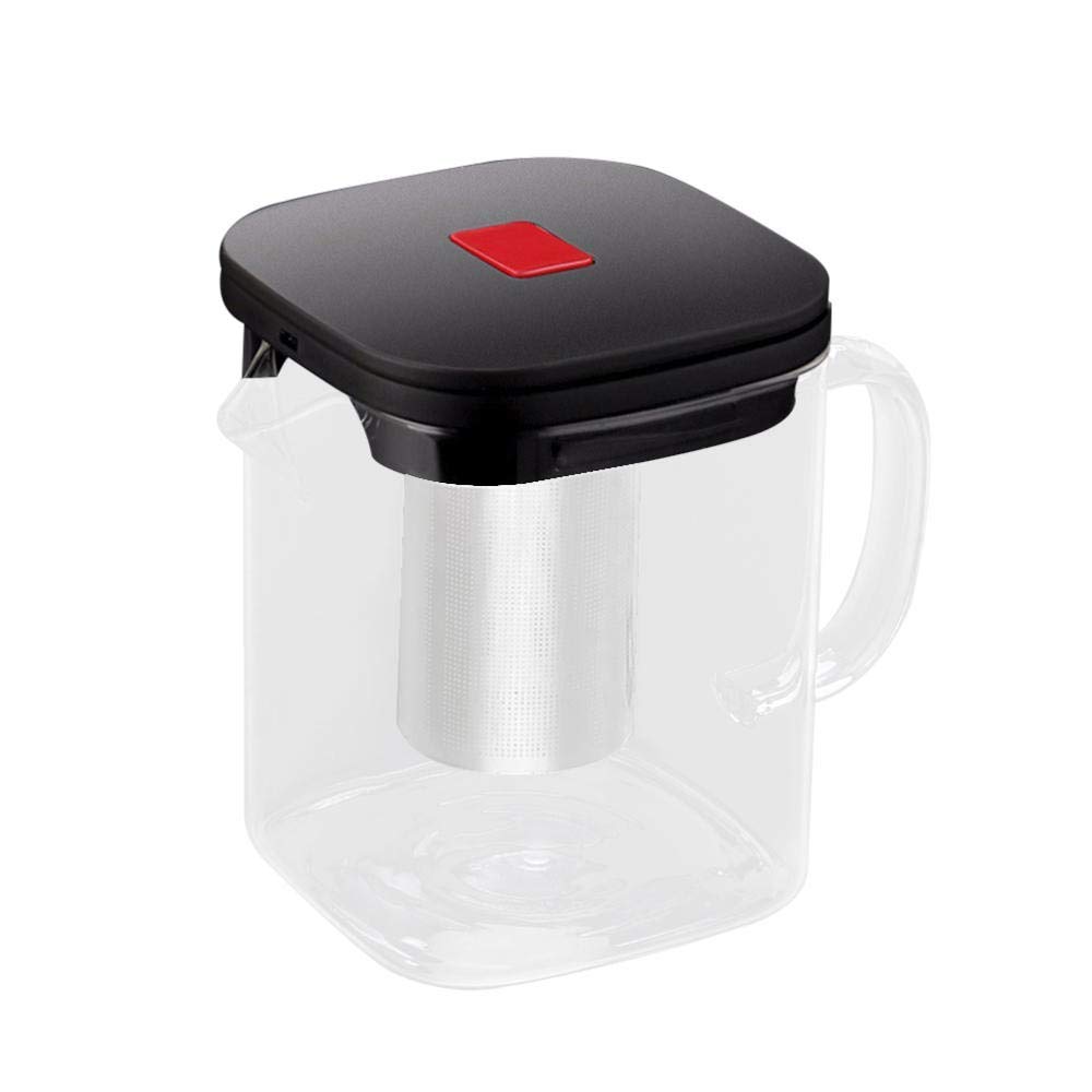 Premium Borosilicate Glass Teapot with Infuser - 1100ml/37oz Heat-Resistant Tea Kettle for Loose Leaf & Herbal Tea - Perfect for Home, Office & Gift Giving (Kitchen & Tea Ceremony Use)