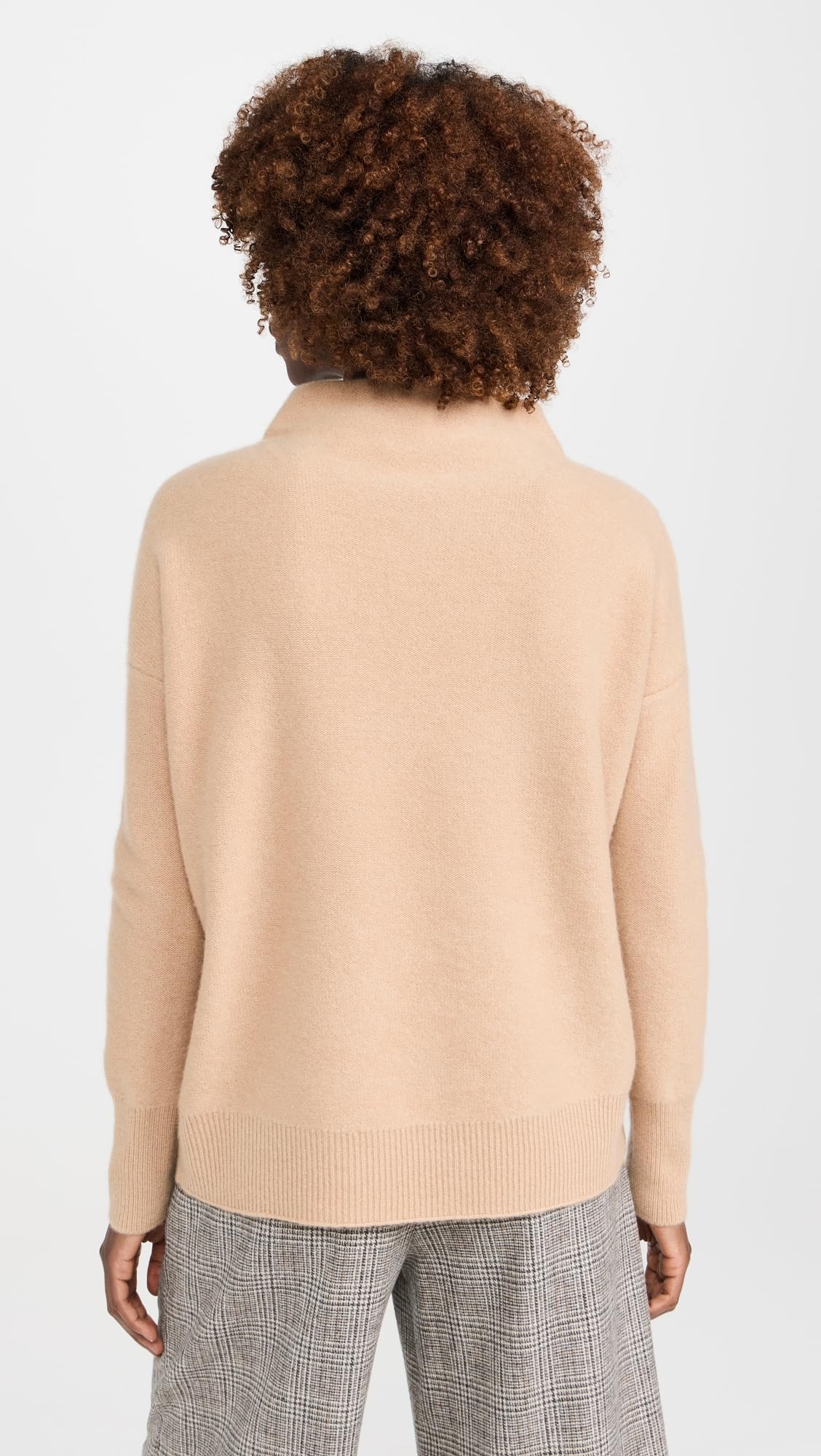 Vince Women's Boiled Wool Funnel Neck Pullover Sweater - Cozy Winter Knitwear for Casual Outfits & Office Wear