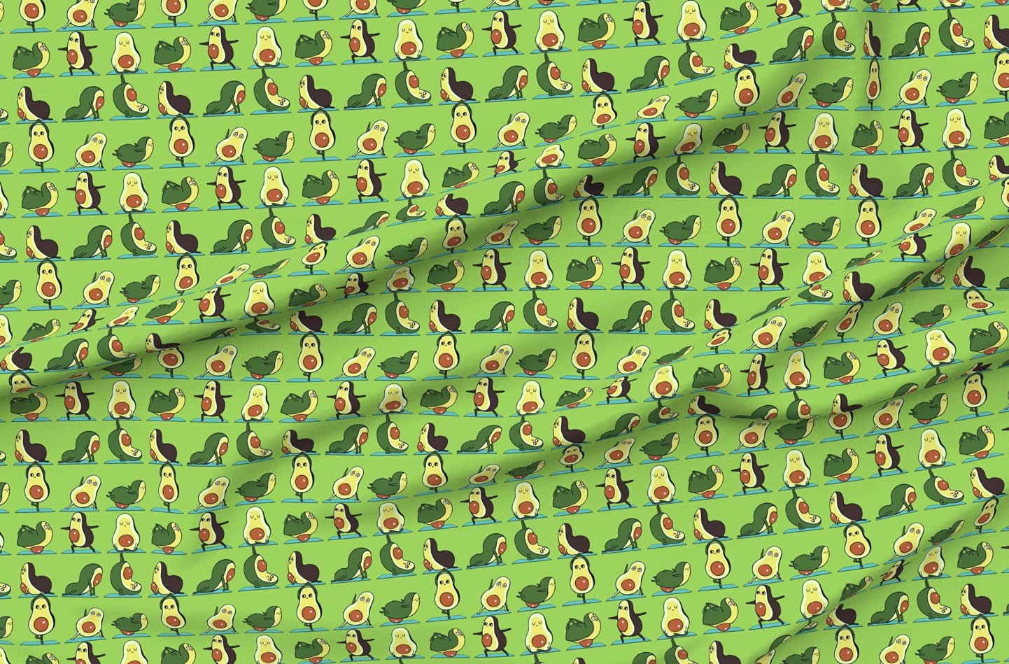 Premium Avocado Print Minky Fabric by The Yard - Ultra Soft Plush Material for Baby Blankets, Quilting & Activewear - DIY Sewing Projects, Home Decor & Gym Accessories - Perfect for Nursery, Fitness & Crafting