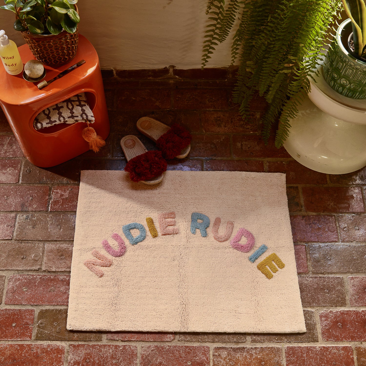 Tula Nudie Bath Mat - Soft & Absorbent Non-Slip Bathroom Rug with Tiger Print - Perfect for Bathroom, Shower, and Spa Decor