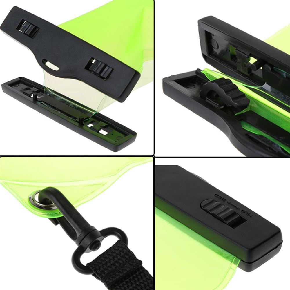 4Pcs Universal Waterproof Walkie Talkie Case - Portable Two Way Radio Pouch with Adjustable Strap, Rainproof Protection for Motorola Kenwood Midland UV-3R UV-5R PX-888 Radios (Green) - Ideal for Outdoor Adventures, Construction Sites & Emergency Communication