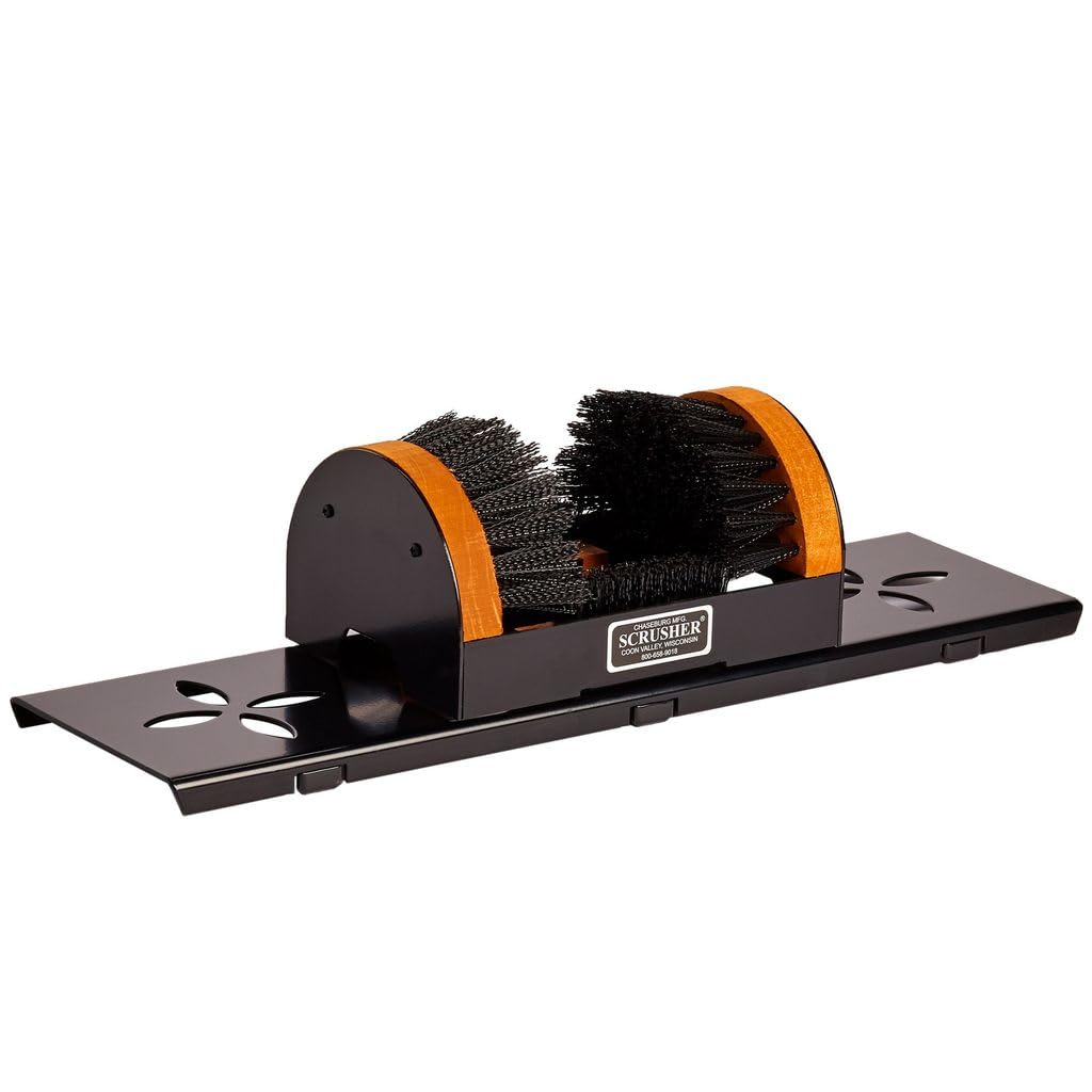 Heavy Duty Shoe Scraper with Portable Base - Boot & Shoe Cleaner Brush Set for All Sizes - Perfect for Mud, Dirt & Snow Removal at Home, Garage & Entryway