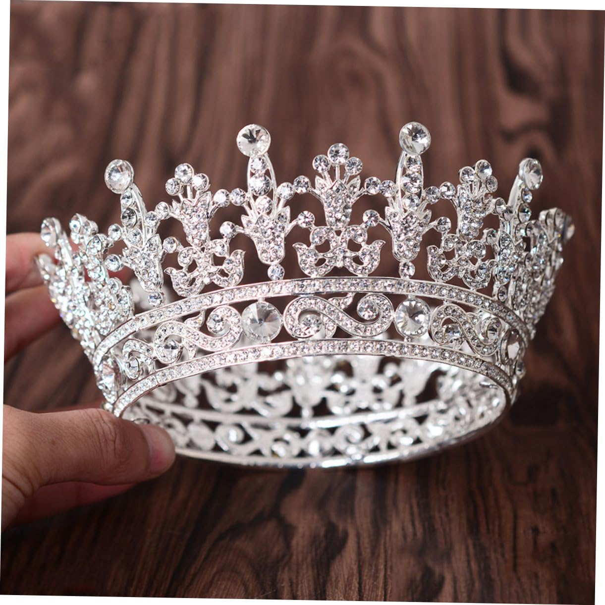 Elegant Rhinestone Bridal Tiara Headpiece - Wedding Bride Crown Headwear for Women | Perfect for Weddings, Prom, Pageants, and Special Occasions