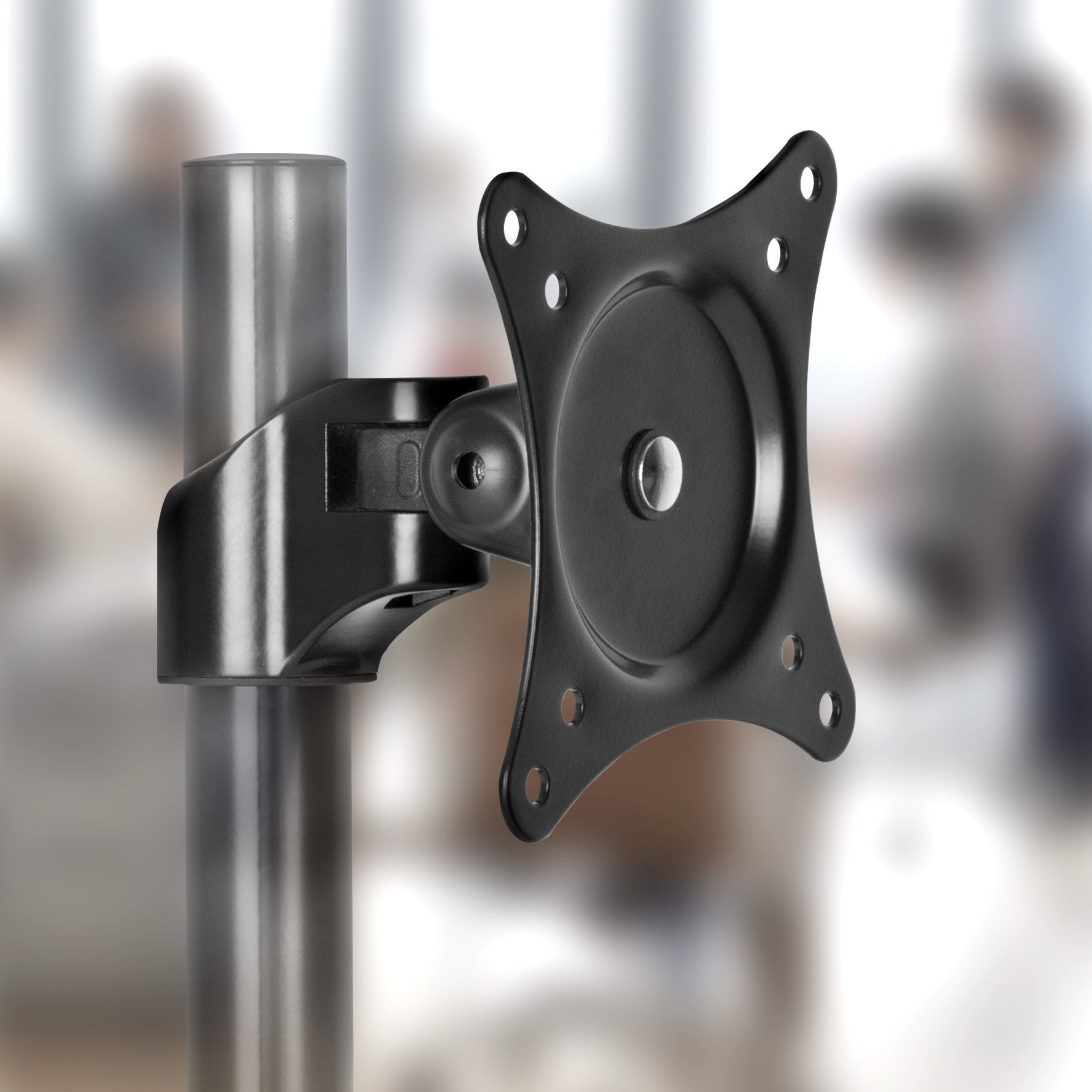 Duronic DM45 DM55 DM65 DMG Monitor Arm Stand - Adjustable VESA 75/100 Mounting Head for Desk Mount Pole Bracket | 360° Rotation & Tilt | Perfect for Home Office, Gaming & Workspace Setup