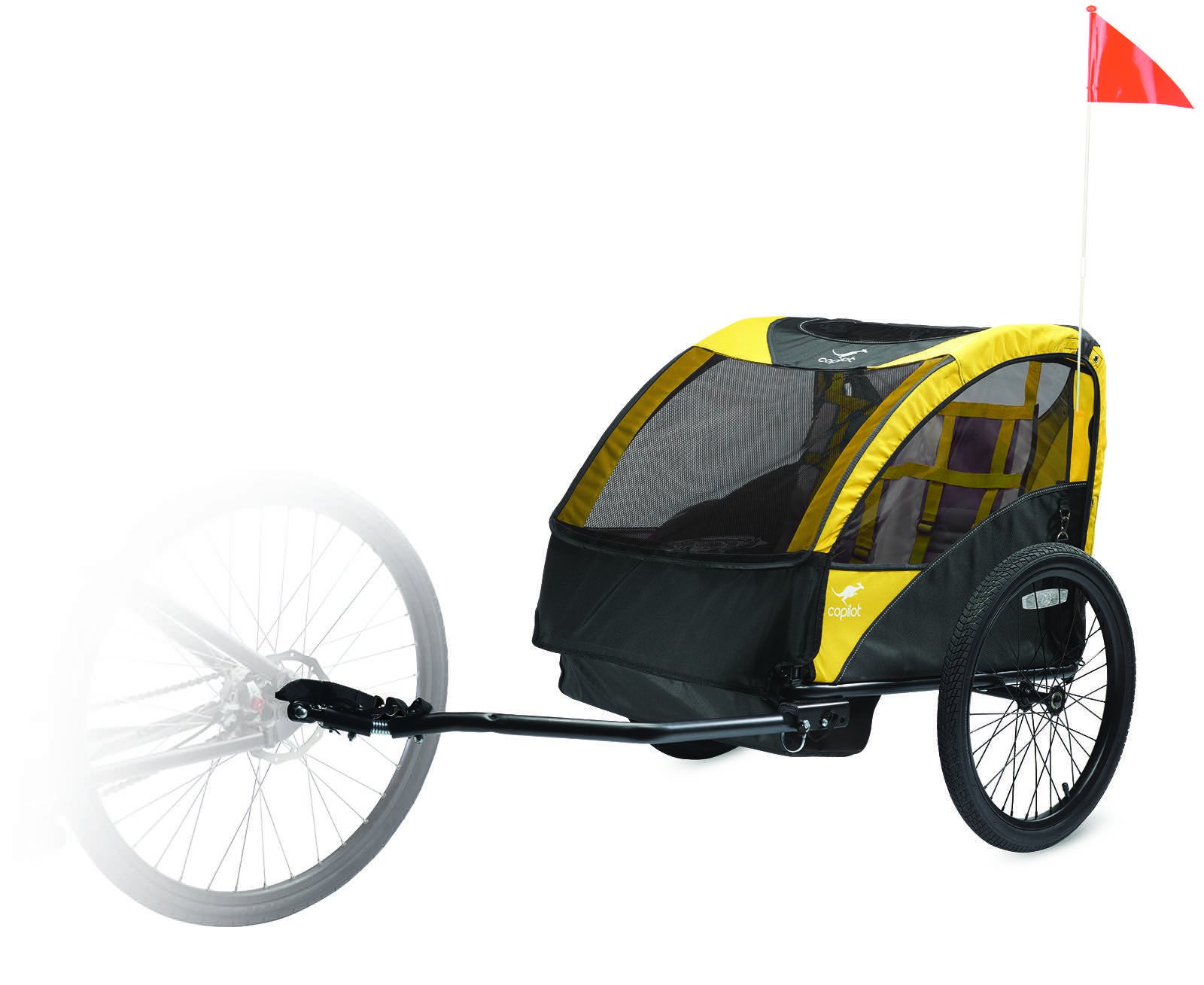 COPILOT Bicycle Trailer & Stroller Conversion Kit - Universal Bike Trailer for Kids with Quick-Release Wheels - Perfect for Family Cycling, Jogging and Outdoor Adventures
