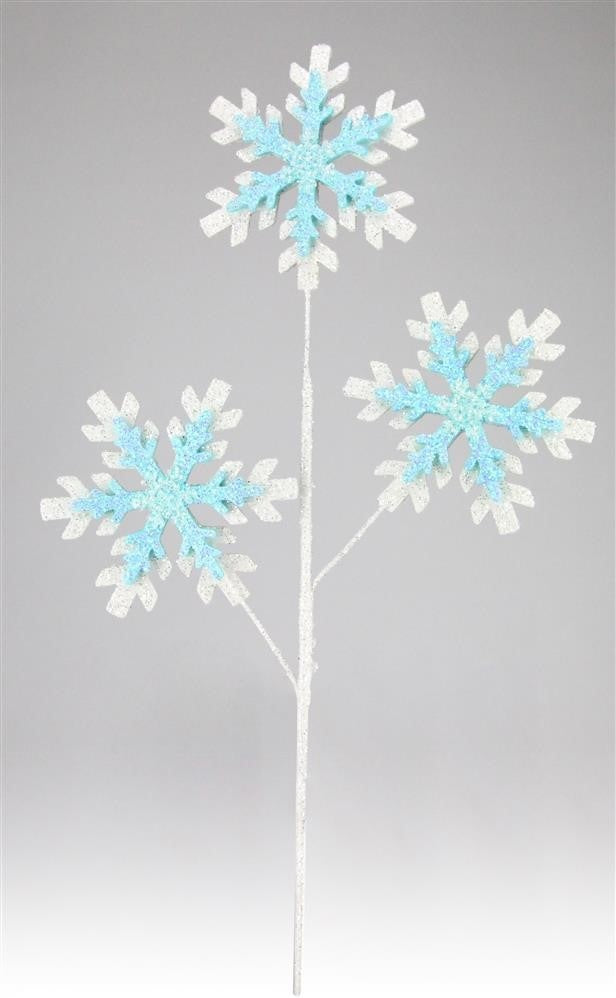 28 Pack Glitter Snowflake Picks for Christmas Tree Decorations - DIY Holiday Ornaments, Party Supplies & Winter Wedding Decor