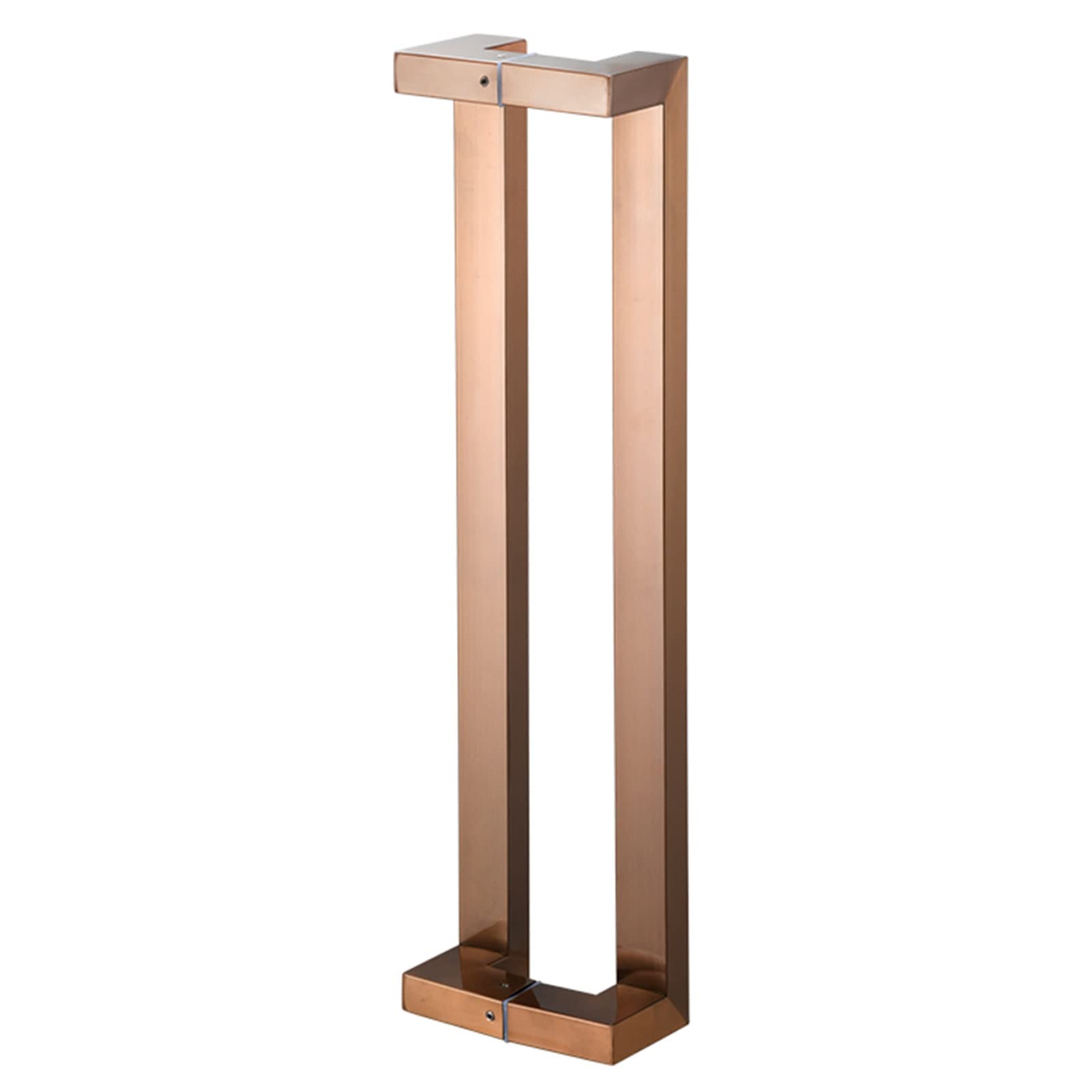 Double Sided H-Shaped Sliding Door Handle - 24 Inch Rectangle Pull Handle for Barn Doors, Wooden Doors & Glass Doors - Pink Finish - Perfect for Home Entryways, Bedrooms & Office Spaces