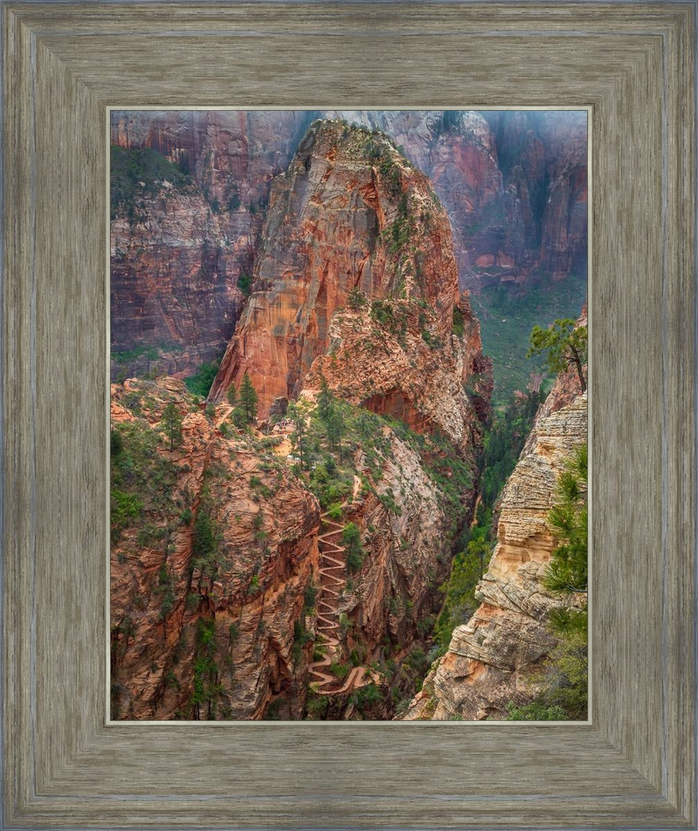 Angels Landing by Julie Kerr - Stunning Landscape Art Print for Home & Office Decor | Perfect for Living Rooms, Bedrooms, and Gifts