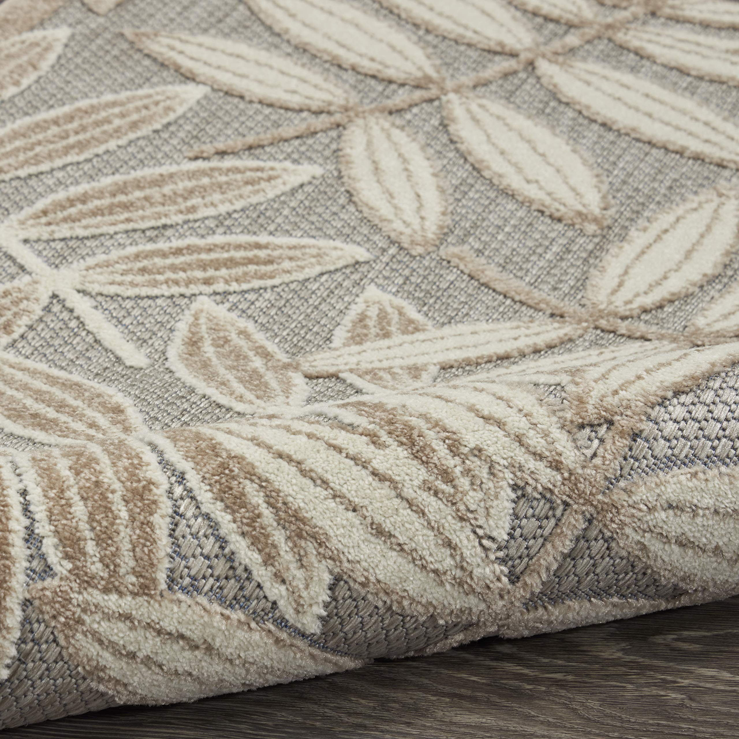 Nourison Aloha 2' x 6' Indoor/Outdoor Area Rug - Natural Fiber, Easy to Clean, Non-Shedding for Living Room, Bedroom, Dining Room, Deck, Patio & Backyard | Perfect for High-Traffic Areas & Outdoor Entertaining