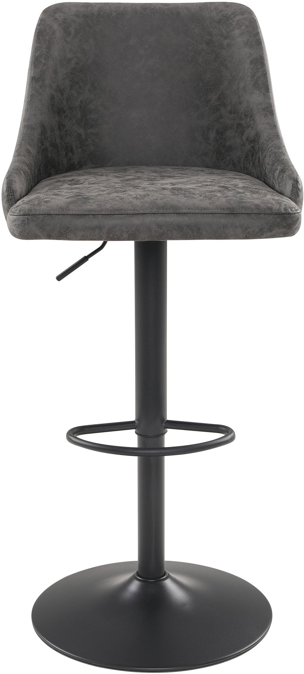 Office Star Sylmar Height Adjustable Stool with Back Support - Ergonomic Swivel Chair for Home Office, Kitchen Counter, Bar & Workstation - Black Mesh Seat [SYL]