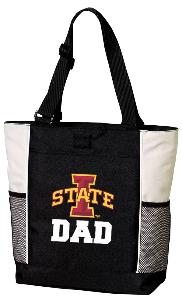 Iowa State University Dad Tote Bag - ISU Dad Gift for Beach, Pool, Travel & College Game Day - Durable Canvas Tote for Men & Women - Perfect for Groceries, Shopping & Campus Life