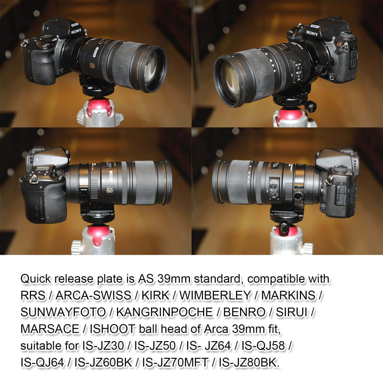 Metal Lens Collar Tripod Mount Ring for Sony FE 70-200mm f/4 G OSS SEL70200G - Arca-Swiss Compatible Quick Release Plate | DSLR Camera Support Bracket | Perfect for Wildlife, Sports & Landscape Photography