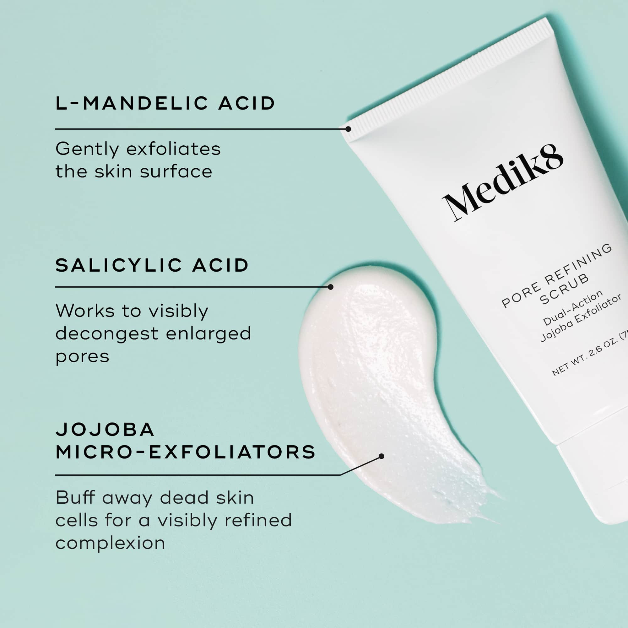 Best Pore Refining Scrub for Clear Skin - Deep Cleansing Exfoliator for Blackheads & Acne - Perfect for Daily Skincare Routine & Spa Days