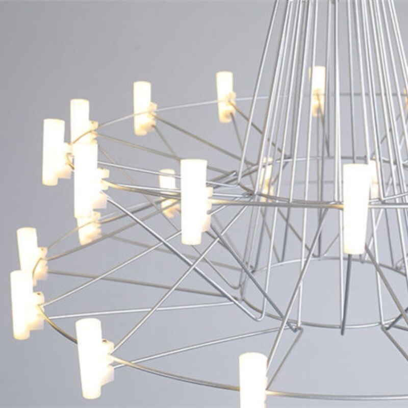 Designer Coppelia LED Chandelier - Modern Crystal Ceiling Light Fixture for Dining Room & Living Room | Energy-Efficient Bright Lighting for Home Decor & Luxury Interiors