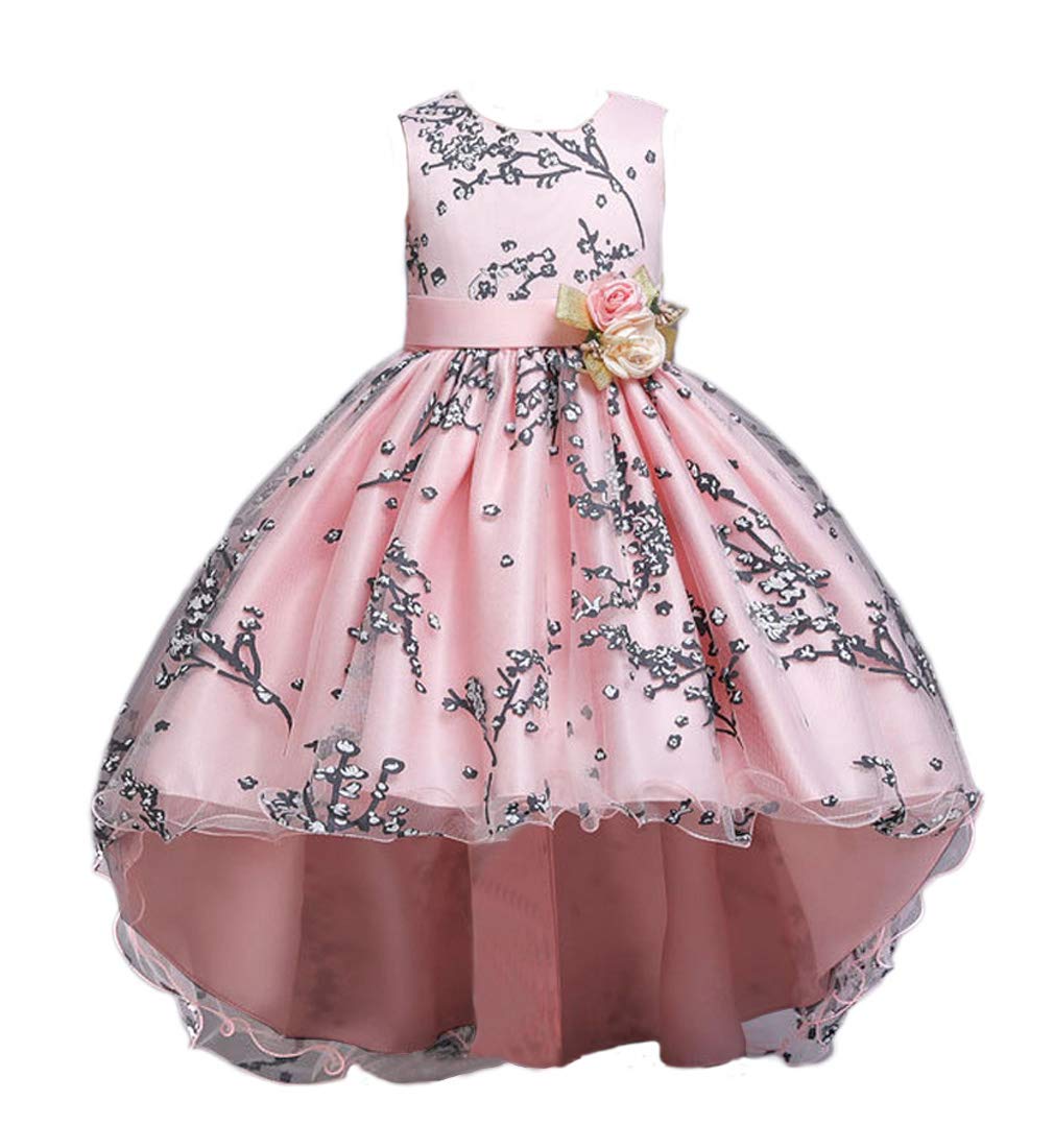 VEOAY Girls High Low Party Dresses 1-8 Years - Princess Ball Gowns for Birthday, Wedding & Special Occasions