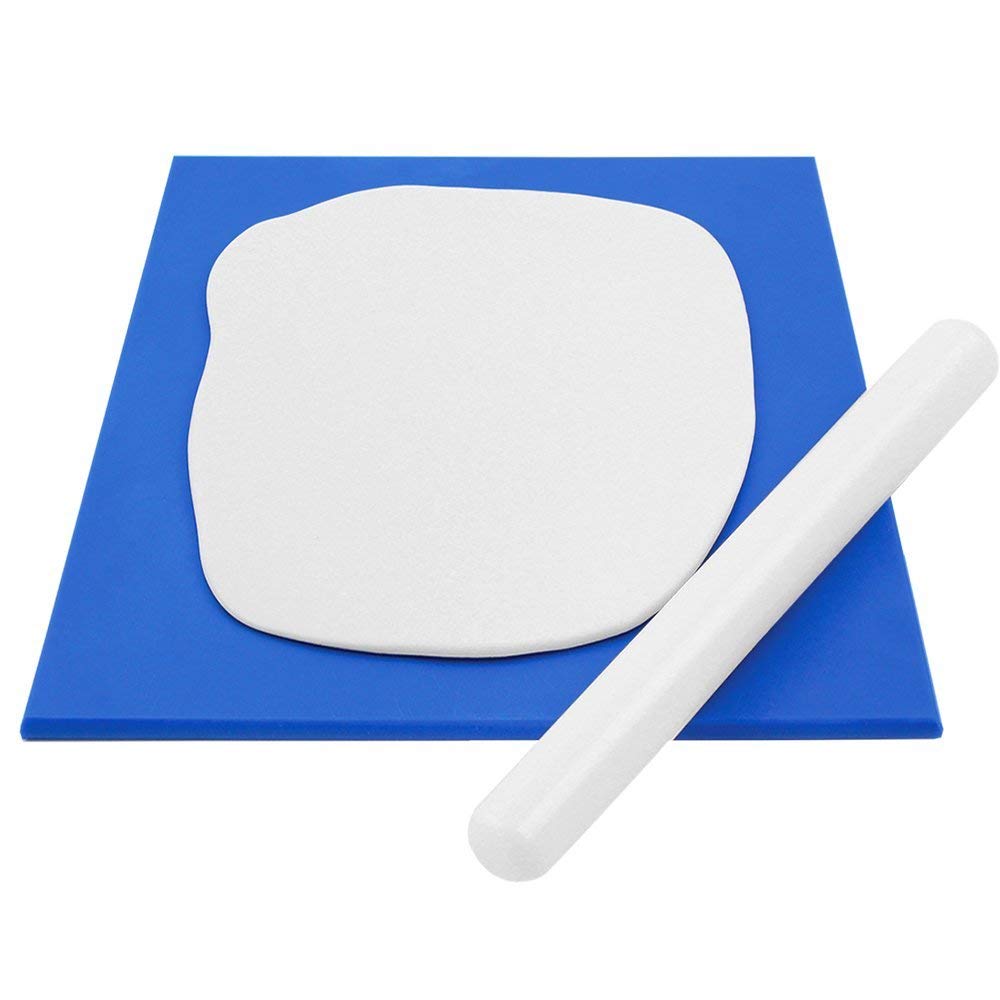PME RBM2 Medium Rolling Pin Board 30x25cm - Non-Stick Dough Rolling Mat for Baking, Pastry & Cookie Making - Perfect for Home Bakers & Professional Kitchens (Blue)