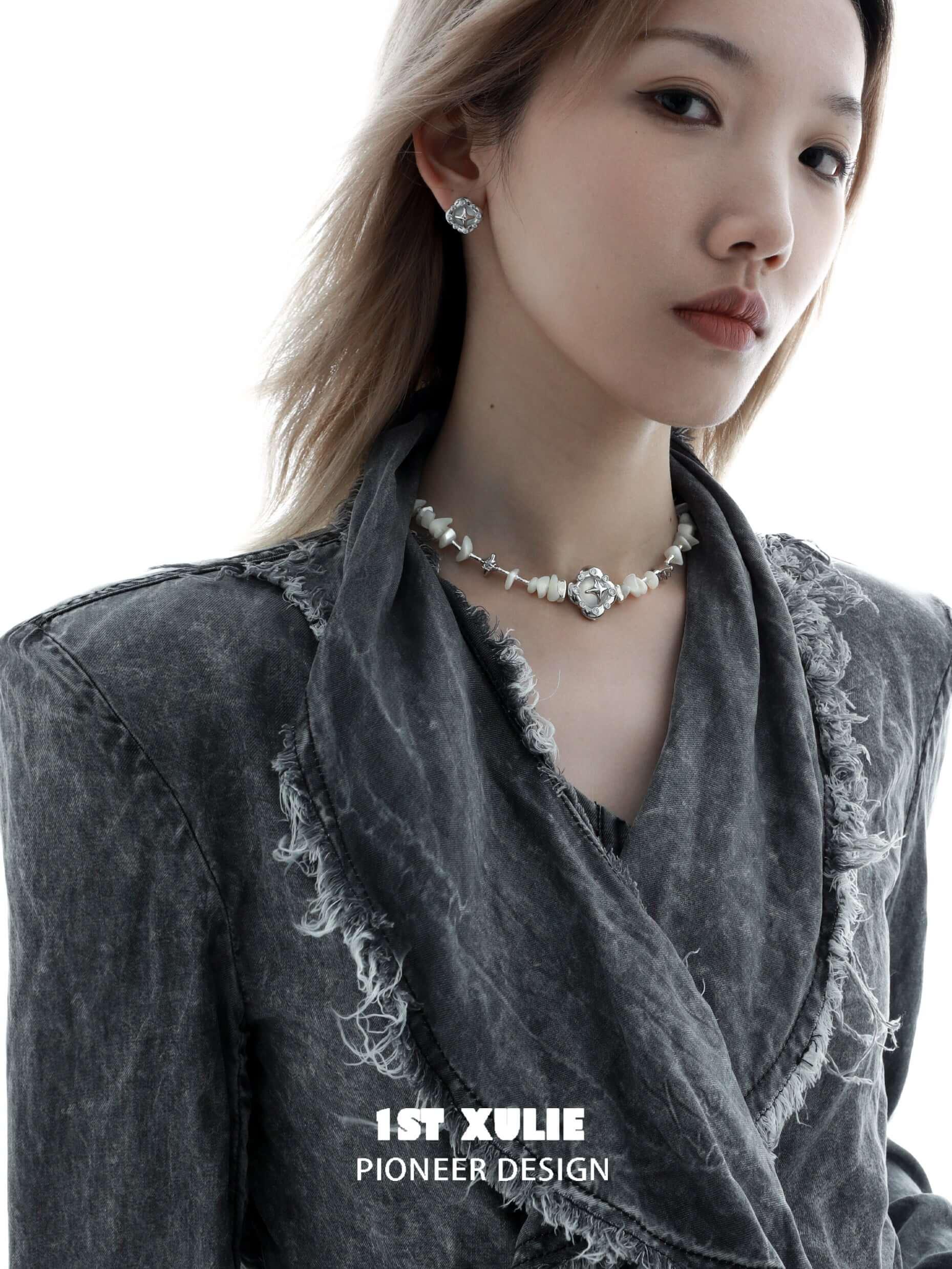 18K Platinum Plated Zirconia Conch Shell Necklace - Elegant Beach Jewelry for Women | Perfect for Summer Vacations, Weddings & Boho Fashion Accessories