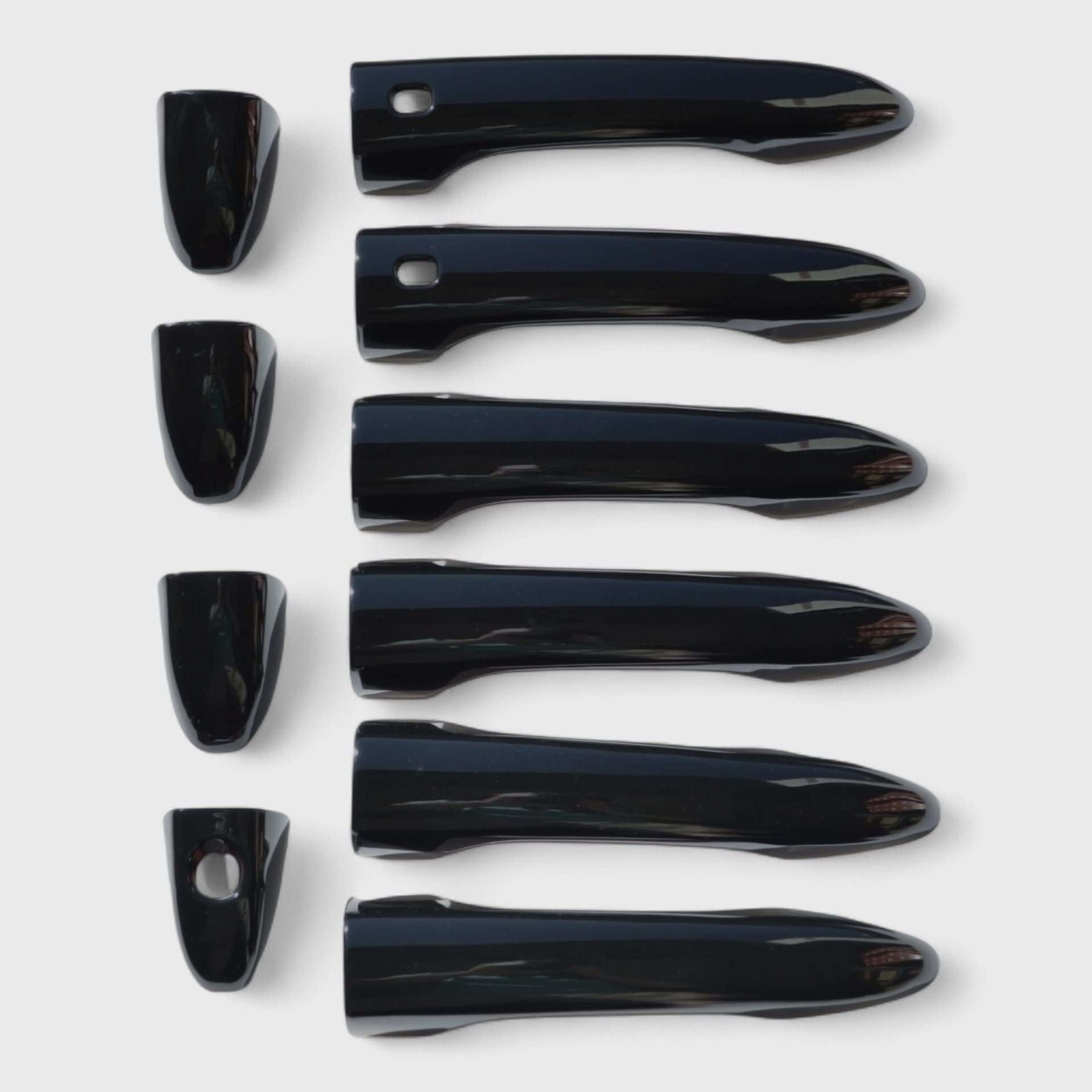 Gloss Black Chrome Delete Door Handle Cover for Cars - Compatible with Smart Key (Model DH6318BLK) | Upgrade Your Vehicle's Exterior Style & Protection for Daily Driving & Car Shows