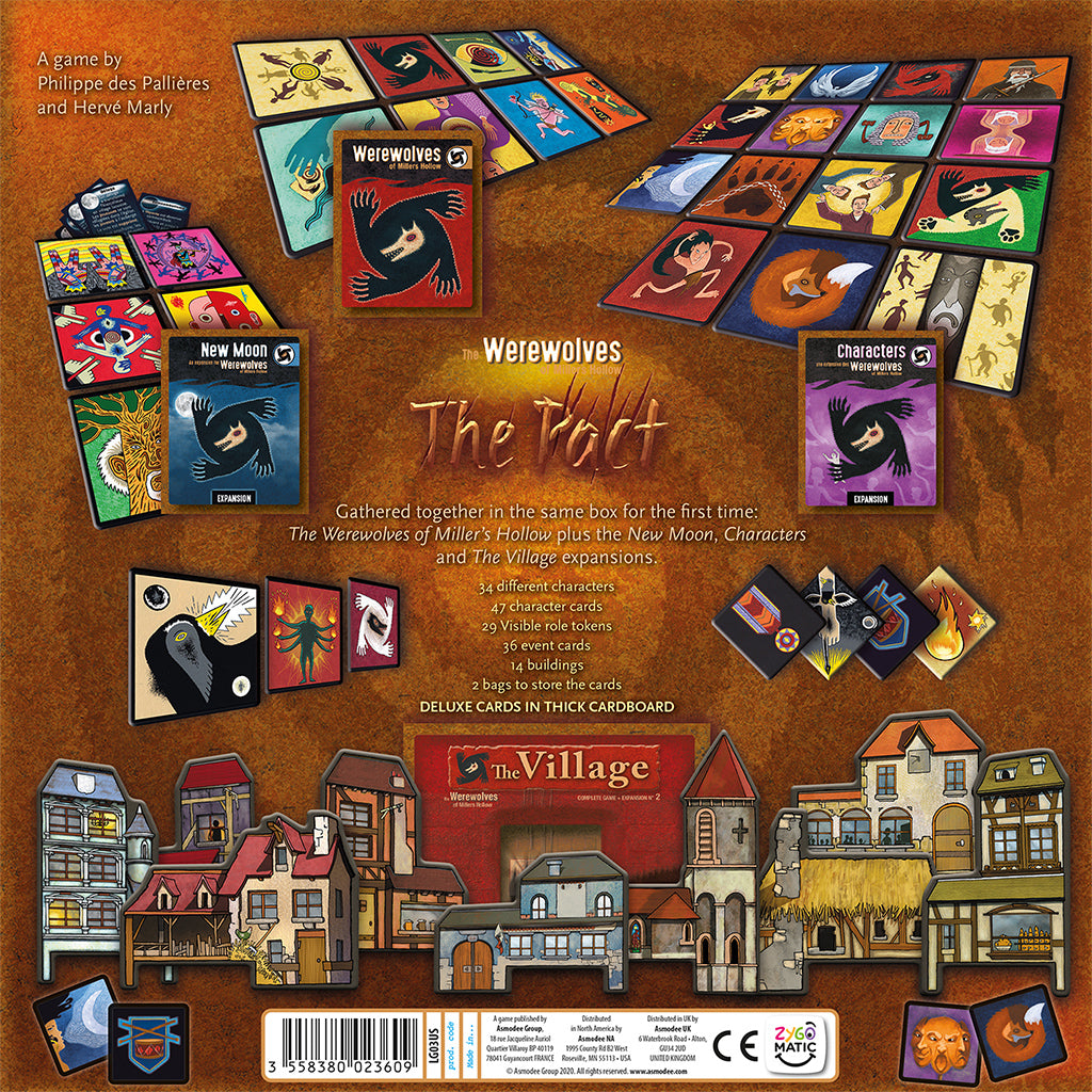 The Werewolves of Miller's Hollow: The Pact - Ultimate Werewolf Board Game for Adults & Teens | Strategy Party Game for 6-12 Players | Perfect for Halloween, Game Nights & Social Gatherings