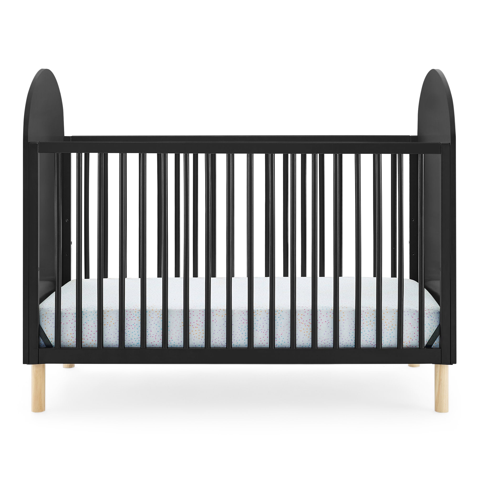 Reese 4-in-1 Convertible Baby Crib - Toddler Bed, Daybed & Full-Size Bed | Safe & Stylish Nursery Furniture for Newborns to Teens | Perfect for Small Spaces & Growing Families