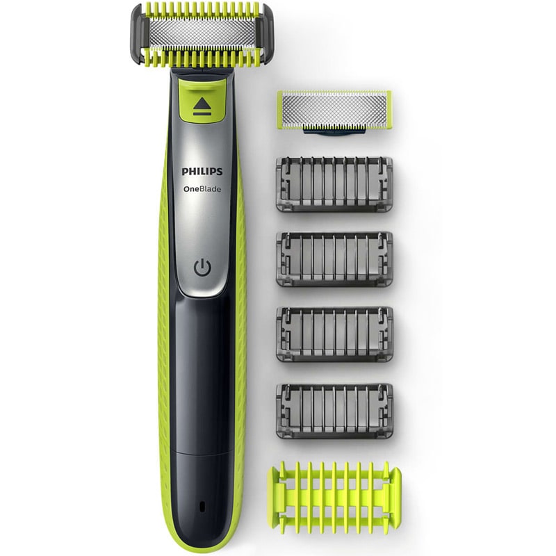 PHILIPS One Blade Face + Body Shaver QP2630/21 - Rechargeable Electric Trimmer for Men's Grooming, Beard & Body Hair - Perfect for Travel, Gym & Daily Use