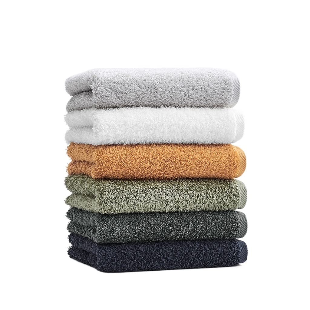 Soft Absorbent Cotton Face Towel - Plain Color Bath & Hand Towel for Washing, Skincare & Daily Use | Gentle for Face & Body | Perfect for Bathroom, Gym & Travel