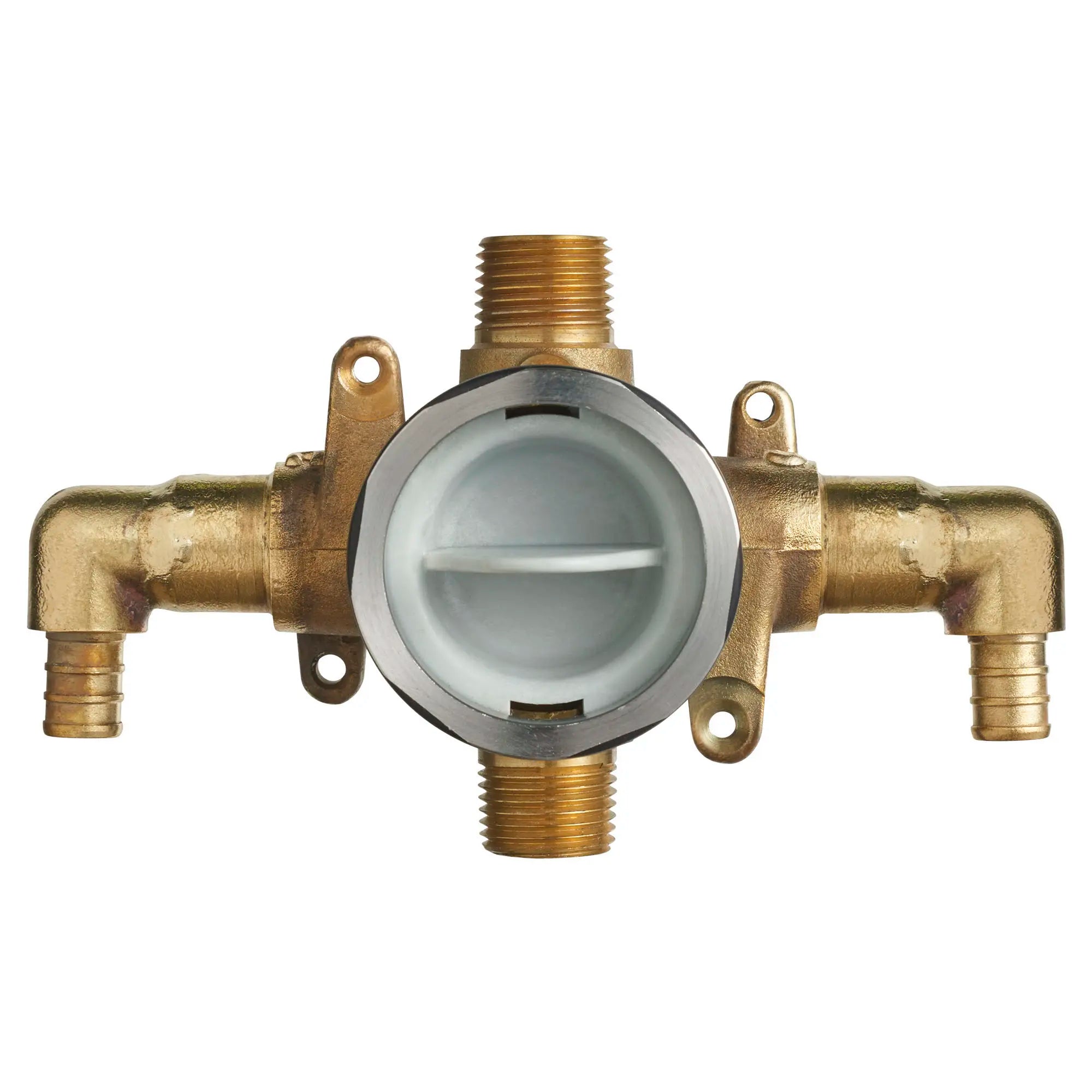 Flash® Universal Shower Rough-In Valve with PEX Inlet Elbows - Compatible with Crimp Ring System - Perfect for Bathroom Remodeling and Plumbing Installations