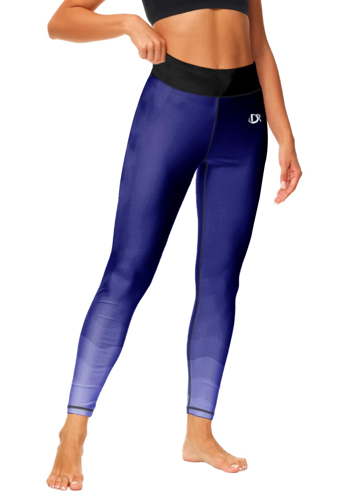Deerose Women's High Waisted Swim Leggings - UPF 50+ Sun Protection Swim Pants, Quick Dry Rash Guard Swimwear for Beach, Pool & Water Sports