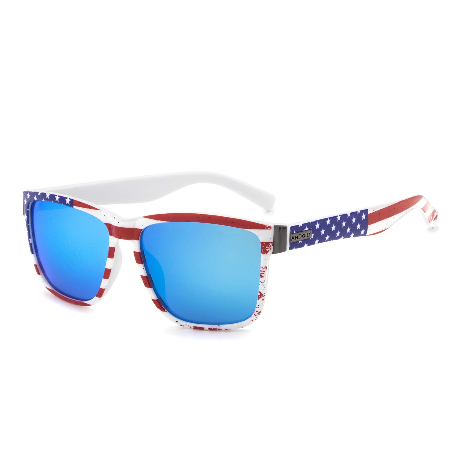 ANDOILT Polarized Sunglasses for Men & Women - Trendy Vintage Retro Square Frame UV Protection - Perfect for Driving, Fishing & Outdoor Activities