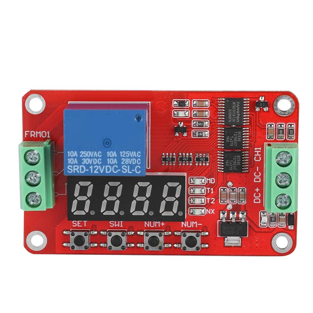 FRM01 Multifunction Infinite Loop Timing Relay - Self-Locking Cycle Timer Module for Automation & Delay Control | Perfect for Industrial Equipment, Home Automation, and DIY Electronics Projects