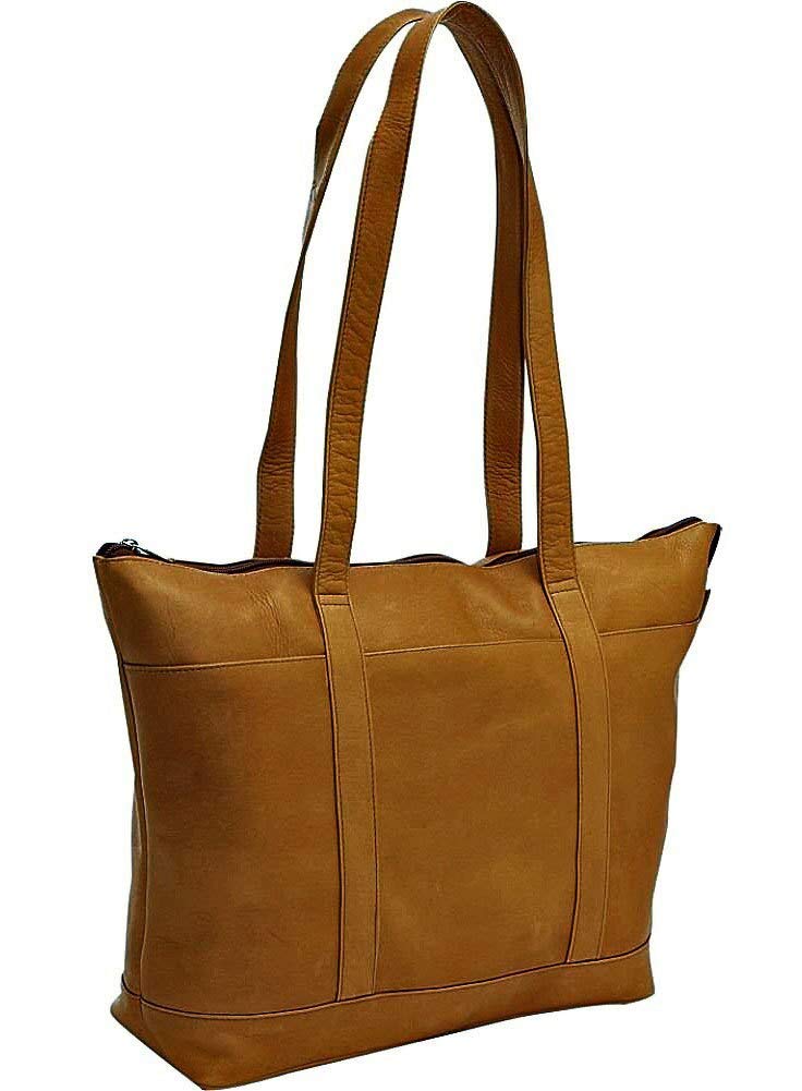 Premium Colombian Vaquetta Leather Tote Bag for Women - Medium Size with Pockets | Stylish & Durable Handbag for Work, Travel & Everyday Use