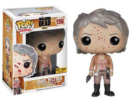 Funko POP! The Walking Dead Carol Peletier Bloody Exclusive Vinyl Figure - Hot Topic Limited Edition | TV Show Collectible for Fans & Gift Idea